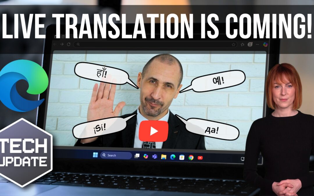 AI audio translation previews in Microsoft Edge