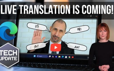AI audio translation previews in Microsoft Edge